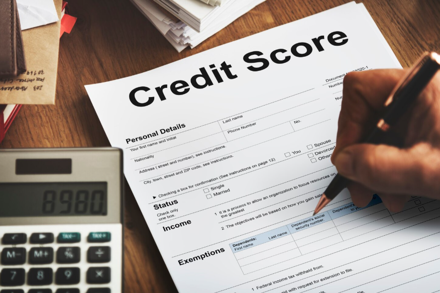 credit score document showing factors that affect insurance premiums
